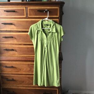 Prana small dress with buttons and pin tucks